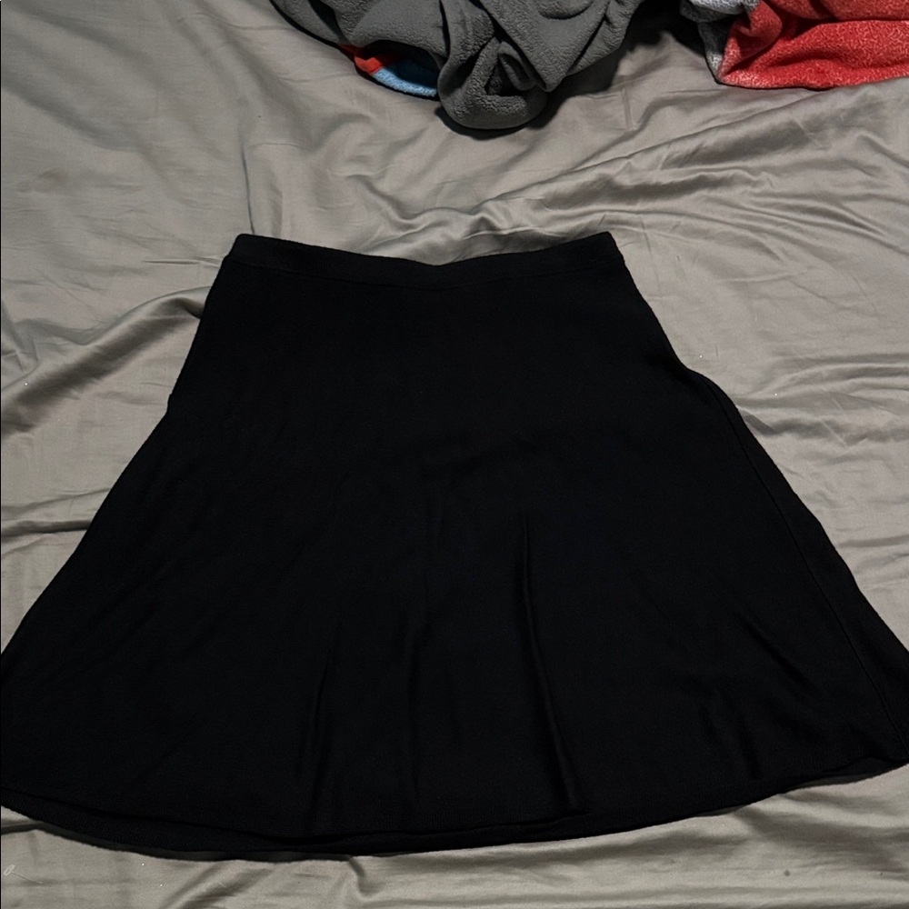 Eileen Fisher Black A-Line Skirt